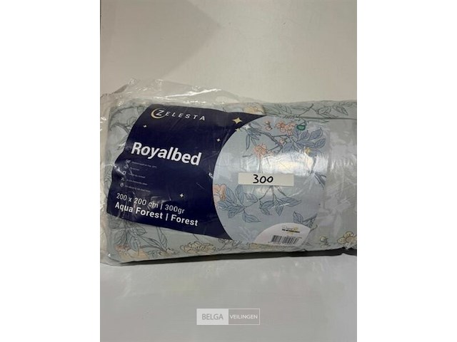 Zelesta royalbed aqua forest 200 x 200 300 gr - afbeelding 1 van  3