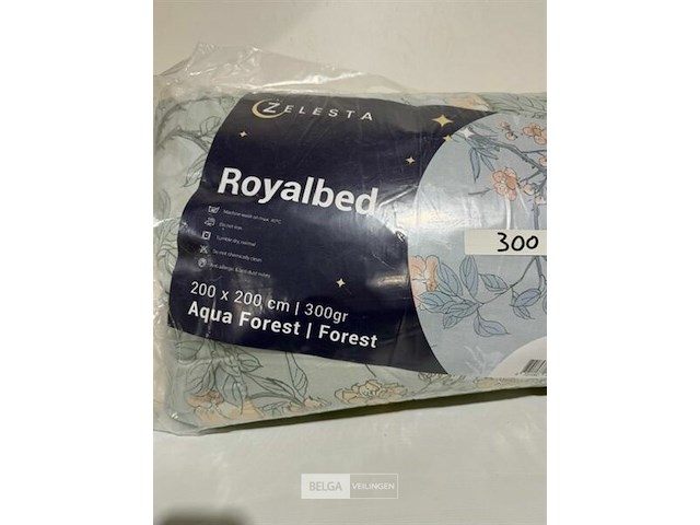 Zelesta royalbed aqua forest 200 x 200 300 gr - afbeelding 3 van  3