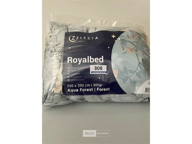 Zelesta royalbed aqua forest 200 x 200 300 gr - afbeelding 1 van  3