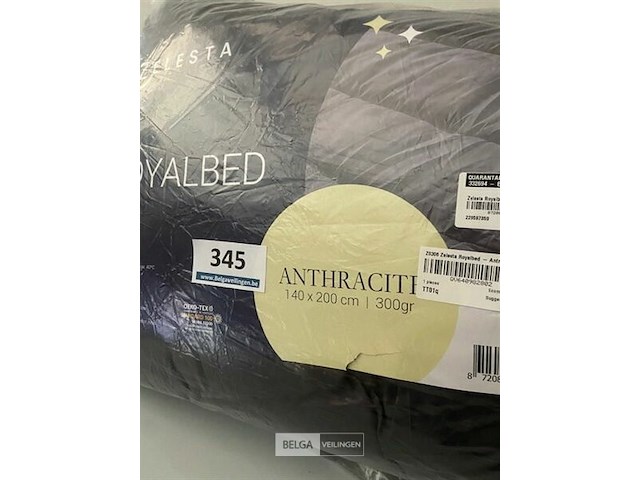 Zelesta royalbed een kleur 140 x 200 300 gr - afbeelding 3 van  3