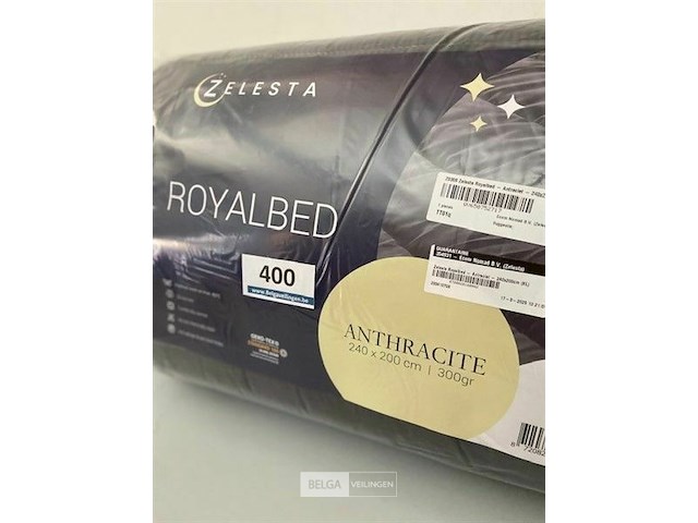 Zelesta royalbed een kleur antthracite 240 x 200 300 gr - afbeelding 3 van  3