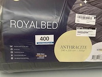 Zelesta royalbed een kleur antthracite 240 x 200 300 gr - afbeelding 1 van  3