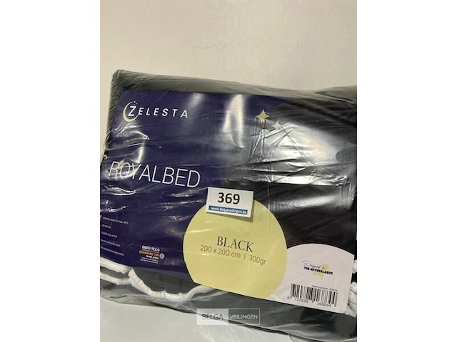 Zelesta royalbed een kleur black 200 x 200 300 gr - afbeelding 3 van  3