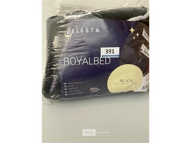 Zelesta royalbed een kleur black 200 x 200 - afbeelding 2 van  3