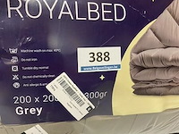 Zelesta royalbed een kleur grey 200 x 200 300 gr - afbeelding 3 van  3