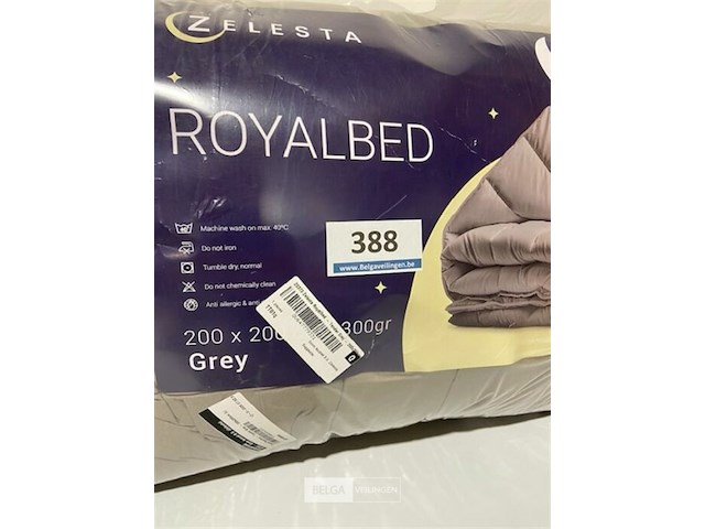 Zelesta royalbed een kleur grey 200 x 200 300 gr - afbeelding 3 van  3