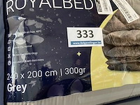 Zelesta royalbed een kleur grey 240 x 200 300 gr - afbeelding 3 van  3