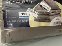 Zelesta royalbed een kleur grey 240 x 200 300 gr - afbeelding 1 van  3