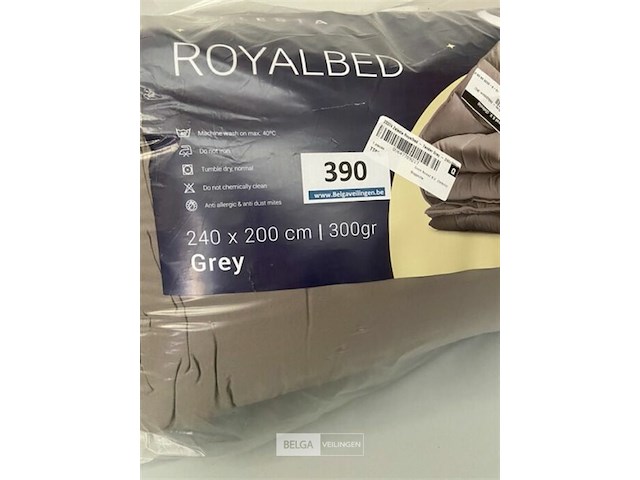 Zelesta royalbed een kleur grey 240 x 200 300 gr - afbeelding 3 van  3