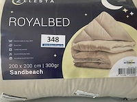 Zelesta royalbed een kleur sandbeach 200 x 200 300 gr - afbeelding 2 van  3