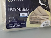 Zelesta royalbed een kleur sandbeach 200 x 200 300 gr - afbeelding 1 van  3