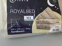 Zelesta royalbed een kleur sandbeach 200 x 200 300 gr - afbeelding 2 van  3