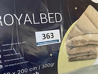 Zelesta royalbed een kleur sandbeach 200 x 200 300 gr - afbeelding 3 van  3