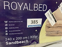Zelesta royalbed een kleur sandbeach 240 x 200 300 gr - afbeelding 3 van  3