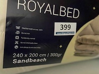 Zelesta royalbed een kleur sandbeach 240 x 200 300 gr - afbeelding 3 van  3
