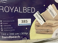 Zelesta royalbed een kleur sandbeach 240 x 200 300 gr - afbeelding 1 van  3