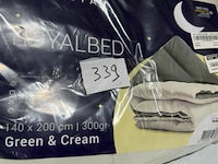 Zelesta royalbed green & cream 140 x 200 300 gr - afbeelding 1 van  3