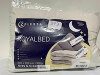 Zelesta royalbed grey & cream 200 x 200 cm 300 gr - afbeelding 3 van  3