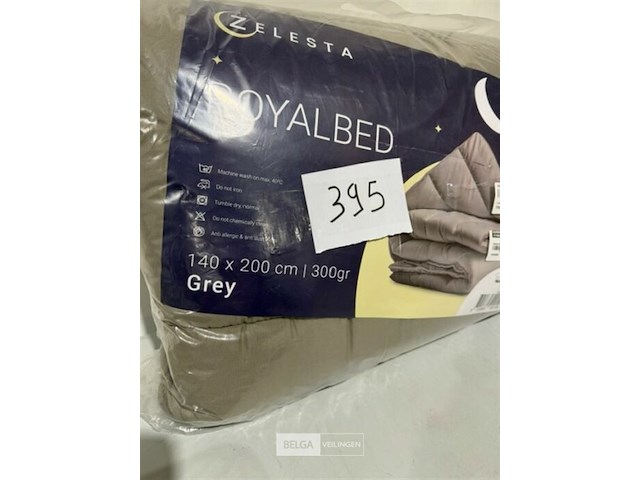 Zelesta royalbed grijs 140 x 200 cm 300 gr - afbeelding 2 van  3