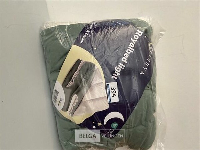 Zelesta royalbed light 140 x 200 green en cream 150 gr - afbeelding 3 van  3