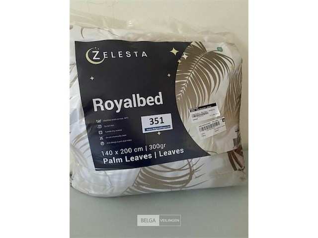 Zelesta royalbed palm leaves 140 x 200 300 gr - afbeelding 3 van  3