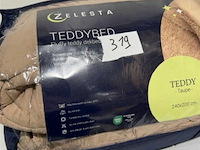 Zelesta royalbed teddy taupe 240 x 200 cm 300 gr - afbeelding 2 van  3