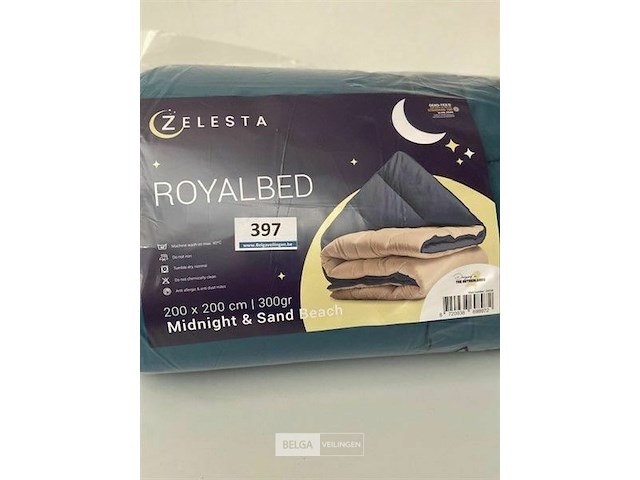 Zelesta royalbed twee kleuren 200 x 200 300 gr - afbeelding 2 van  3