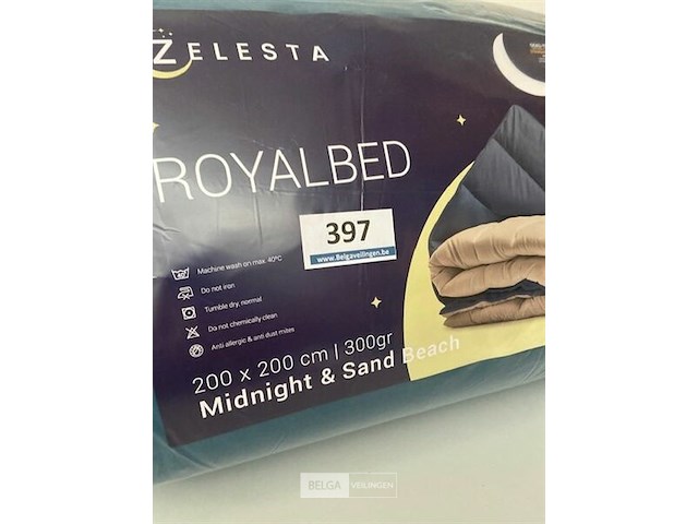 Zelesta royalbed twee kleuren 200 x 200 300 gr - afbeelding 3 van  3