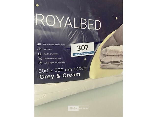 Zelesta royalbed twee kleuren 200 x 200 300 gr - afbeelding 3 van  3