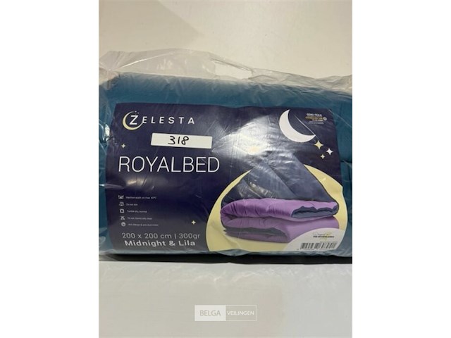 Zelesta royalbed twee kleuren 200 x 200 300 gr - afbeelding 1 van  3