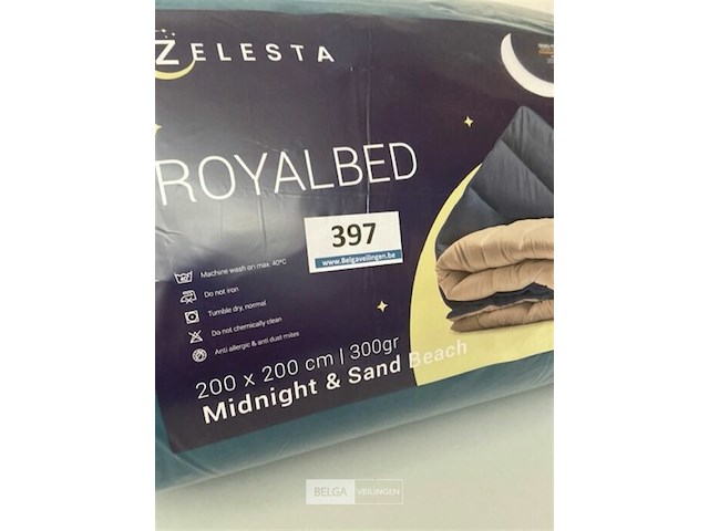 Zelesta royalbed twee kleuren 200 x 200 300 gr - afbeelding 3 van  3