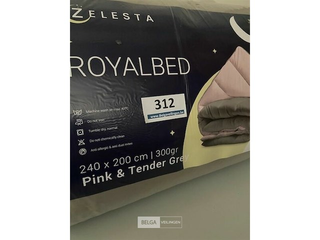 Zelesta royalbed twee kleuren 240 x 200 300 gr - afbeelding 3 van  3
