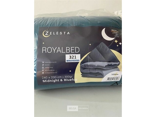 Zelesta royalbed twee kleuren 240 x 200 300 gr - afbeelding 1 van  3