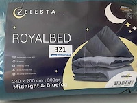Zelesta royalbed twee kleuren 240 x 200 300 gr - afbeelding 1 van  3