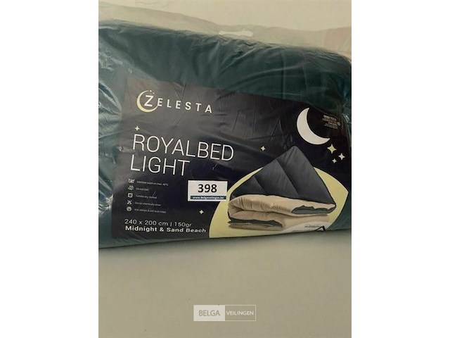 Zelesta royalbed twee kleuren 240 x 200 300 gr - afbeelding 1 van  3