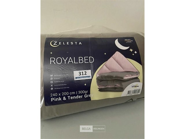Zelesta royalbed twee kleuren 240 x 200 300 gr - afbeelding 1 van  3