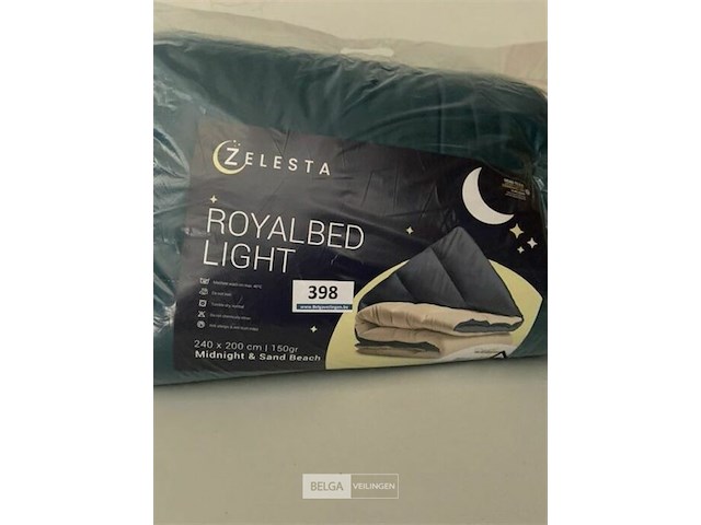 Zelesta royalbed twee kleuren 240 x 200 300 gr - afbeelding 1 van  3