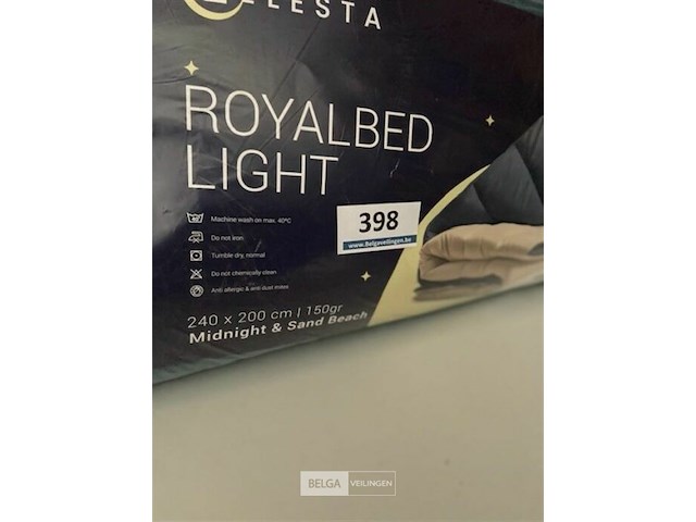 Zelesta royalbed twee kleuren 240 x 200 300 gr - afbeelding 3 van  3