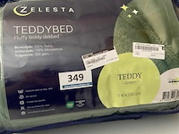 Zelesta teddybed fluffy green 140 x 200 300 gr - afbeelding 2 van  3