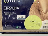 Zelesta teddybed fluffy taupe 140 x 200 300 gr - afbeelding 2 van  3