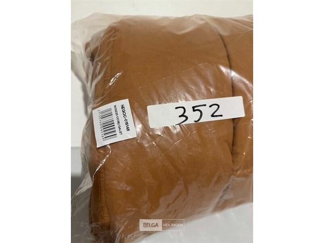 Zelesta twijfelaar 160x220 ocre/galet - afbeelding 3 van  3