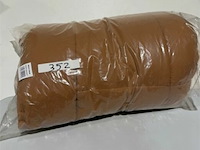 Zelesta twijfelaar 160x220 ocre/galet - afbeelding 2 van  3