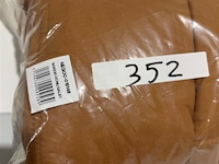 Zelesta twijfelaar 160x220 ocre/galet - afbeelding 3 van  3