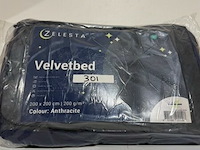 Zelesta velvetbed 200x200 anthracite 200 gr