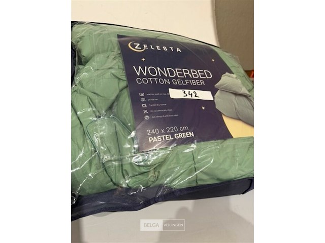 Zelesta wonderbed pastel green 240 x 220 - afbeelding 3 van  3