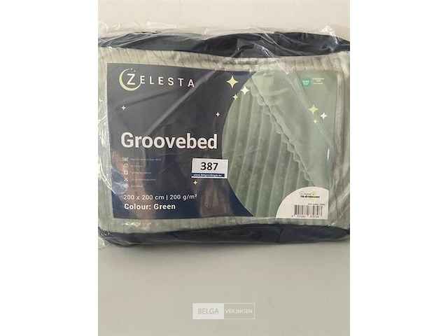 Zelestagroovebed green 200 x 200 200 gr - afbeelding 2 van  3
