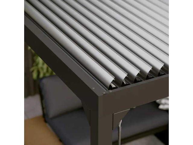 Zelfdragende bioklimatologische pergola first ii aluminiumantracietgrijs, 9m² - afbeelding 2 van  15