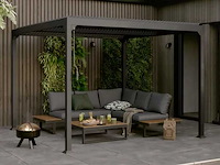 Zelfdragende bioklimatologische pergola first ii aluminiumantracietgrijs, 9m² - afbeelding 1 van  15