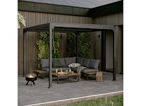 Zelfdragende bioklimatologische pergola first ii aluminiumantracietgrijs, 9m² - afbeelding 8 van  15