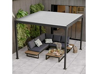 Zelfdragende bioklimatologische pergola first ii aluminiumantracietgrijs, 9m² - afbeelding 10 van  15